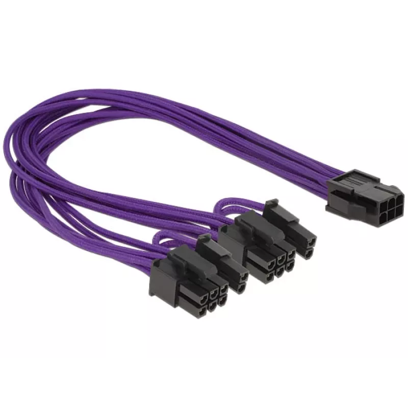 Cavo PCI Express DeLOCK 6-Pin - 2 x 8-Pin 0,3 m