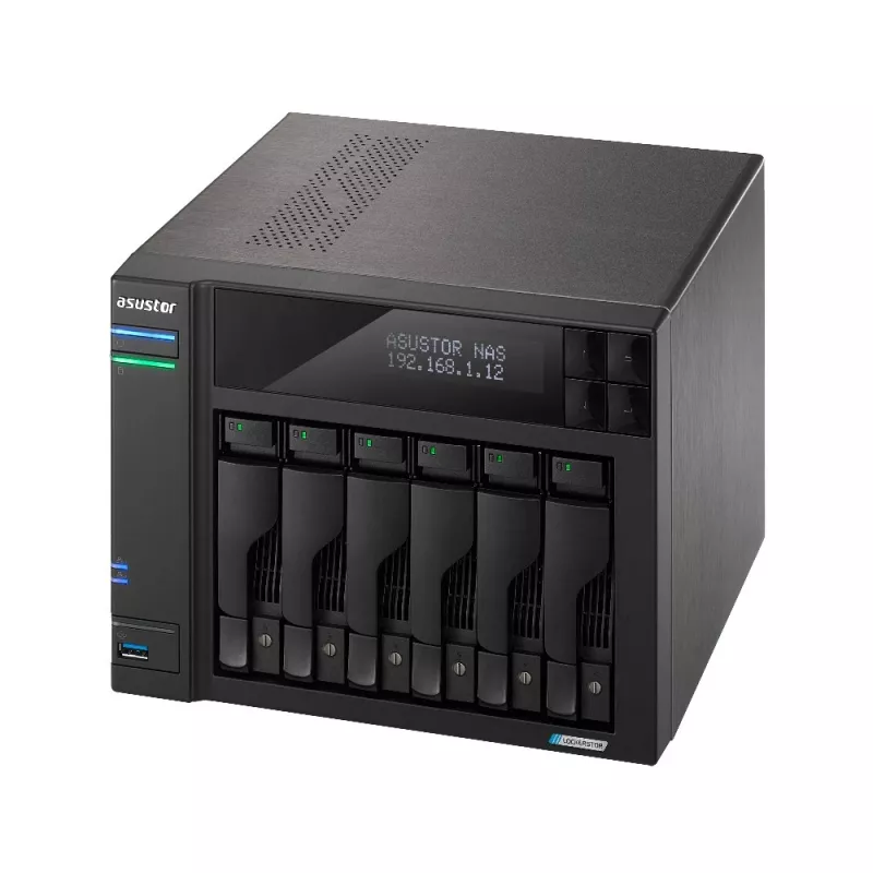 Asustor LOCKERSTOR 6 NAS Desktop Intel® Celeron® N5105 8 GB DDR4 HDD ADM nero