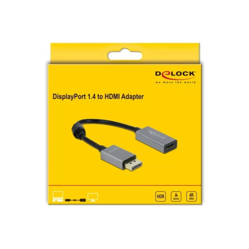 Adattatore attivo DisplayPort 1.4 a HDMI DeLOCK 66436
