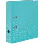 Raccoglitore ad anelli HERMA Color A4 turchese anelli a D cartone 1 pz.