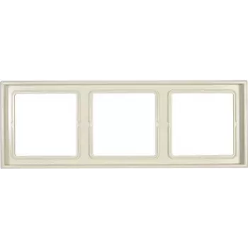 JUNG LS 983 W cornice di copertura 3 posti avorio duroplast senza viti 81x223 mm