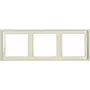 JUNG LS 983 W cornice di copertura 3 posti avorio duroplast senza viti 81x223 mm