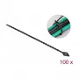 Fascette fermacavi parallele DeLOCK Beaded Kabel Tie lunghezza 200 x larghezza 2,4 mm nero 100 pezzi