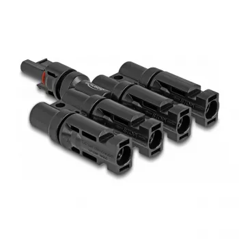 Connettore per pannello solare DeLOCK DL4 1 x femmina su 4 x maschio nero