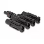 Connettore per pannello solare DeLOCK DL4 1 x femmina su 4 x maschio nero