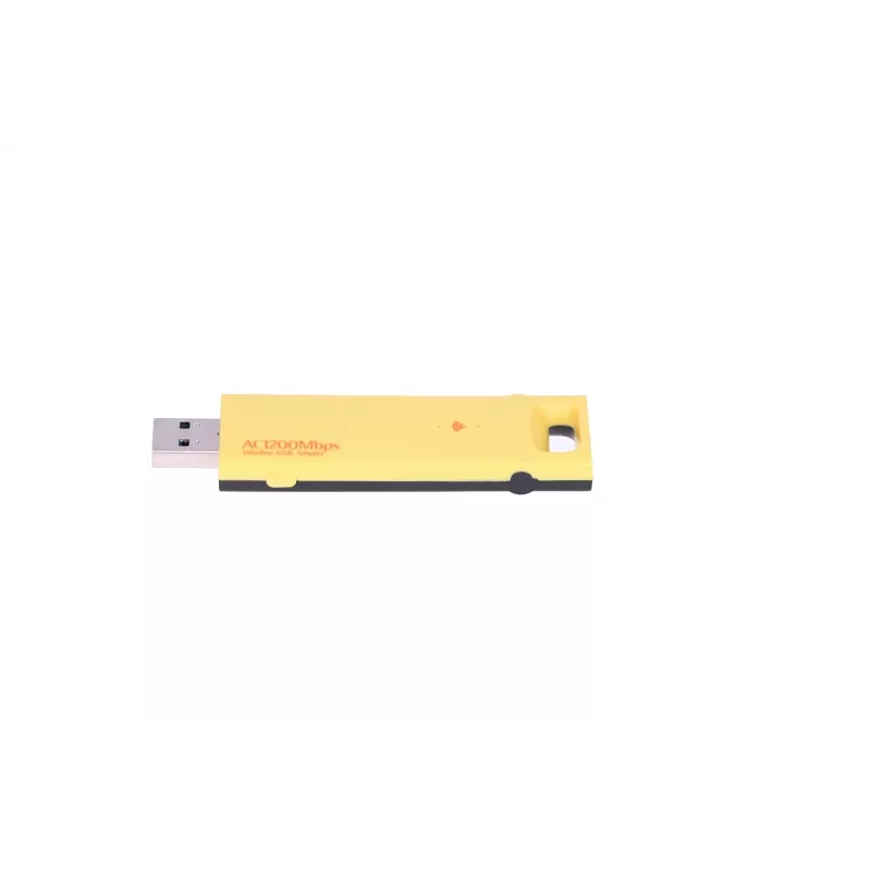 Adattatore USB wireless Extralink U1200AC AC1200 Dual-Band, giallo plastica
