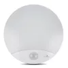 Lampada LED da parete MACLEAN MCE357W con sensore di movimento IR, bianca, per esterni e interni