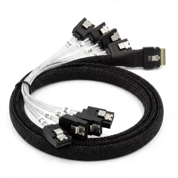 Cavo interno BROADCOM x8 8654 a 8×1 SATA, lunghezza 1 m