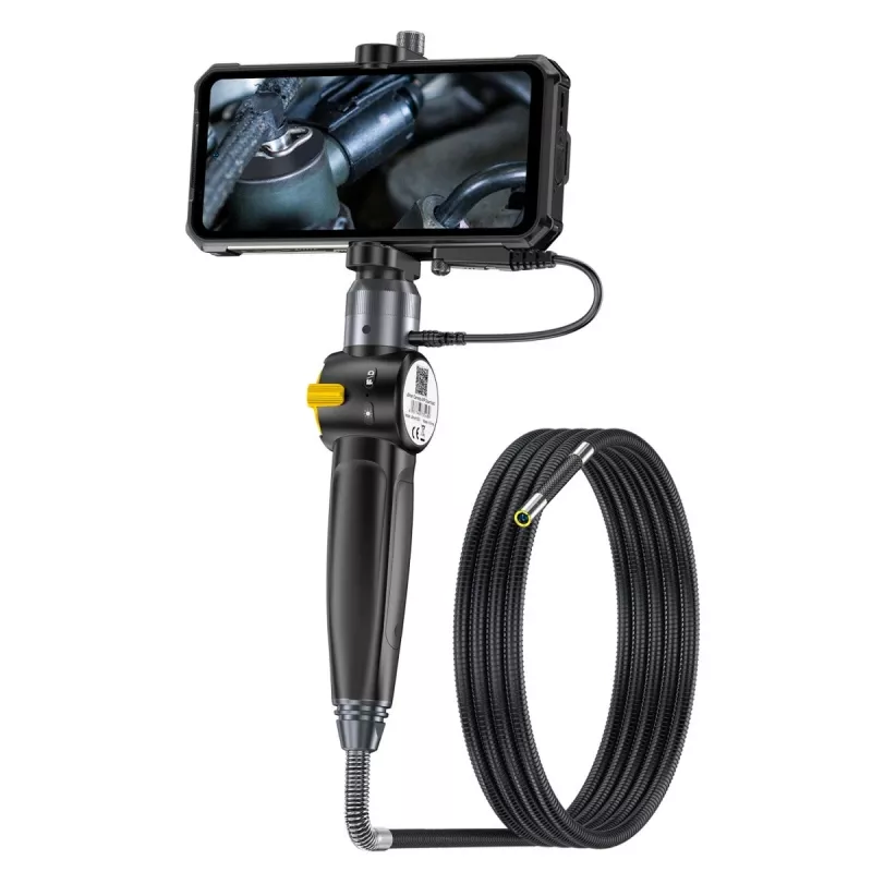 Ulefone uSmart E03 UF-EC03 telecamera endoscopica, 1280x720 HD, sonda orientabile a 180° in due direzioni, 6 LED, IP67, cavo semirigido da 1 m