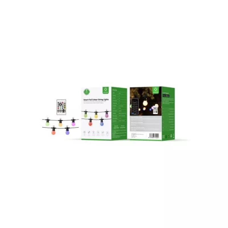 WOOX R5195 catena luminosa decorativa smart 9m RGB+CCT, Google Assistant e Amazon Alexa, IP65