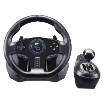 Volante + pedali Subsonic GS850-X nero rotazione 270° USB