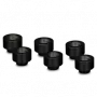 Thermal Grizzly DeltaMate Extender MF10 – raccordo per raffreddamento a liquido, nero, 6 pz. (TG-DM-FIT-6006)