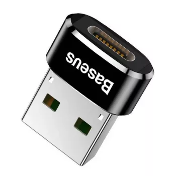 Adattatore convertitore Baseus da connettore maschio USB a connettore femmina Type-C nero
