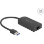 Adattatore DeLOCK 66045 USB 5 Gbps Type-A a 2,5 Gigabit LAN RJ45 nero