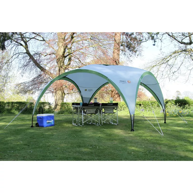 Gazebo Event Shelter Pro L 3,65 x 3,65 m grigio chiaro verde