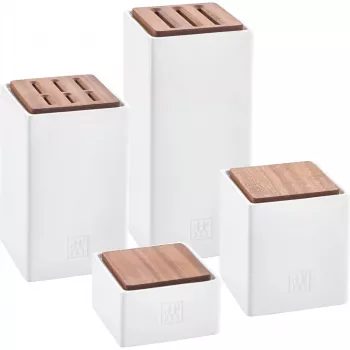 Set di contenitori in ceramica per alimenti 4 pezzi ZWILLING 1002267 – smaltati, impilabili, ermetici per tè, caffè, zucchero, spezie