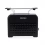 Tostapane Petra PT6104BVDE 2 fette, nero, doratura regolabile, cassetto raccoglibriciole rimovibile