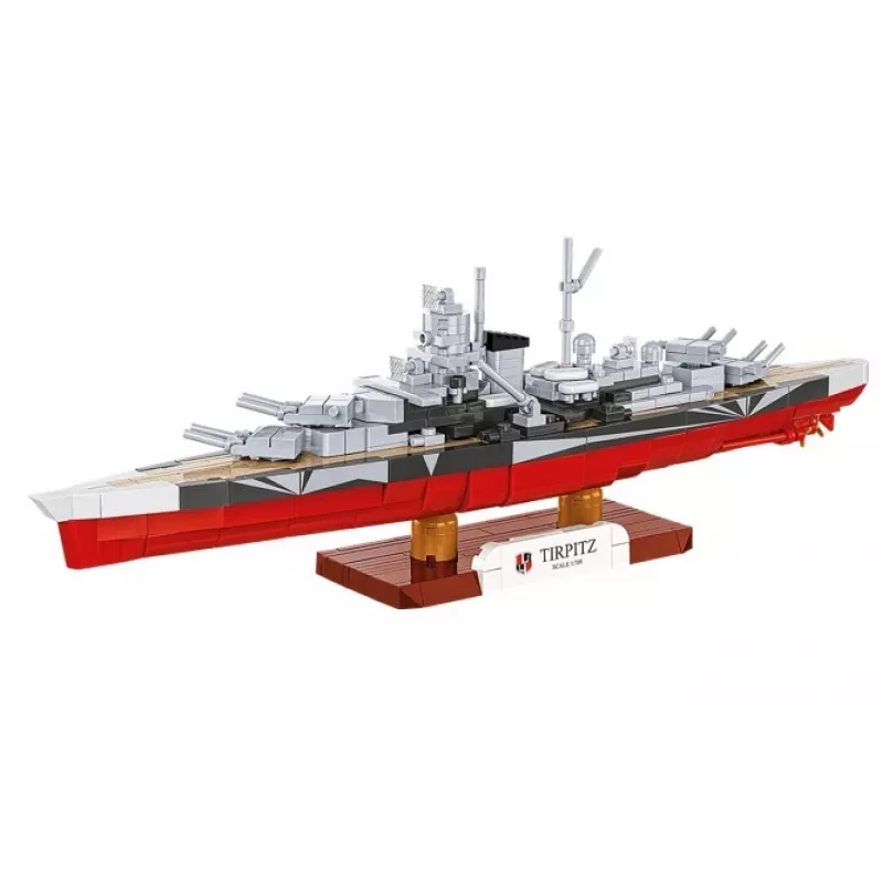 Set da costruzione Cobi corazzata Tirpitz modello con 593 pezzi, in scala e con caratteristiche da esposizione