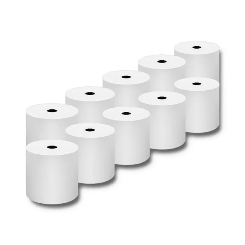 Qoltec 51892 rotolo termico 80 x 80 | 55 g/m² | 10 pezzi | senza BPA