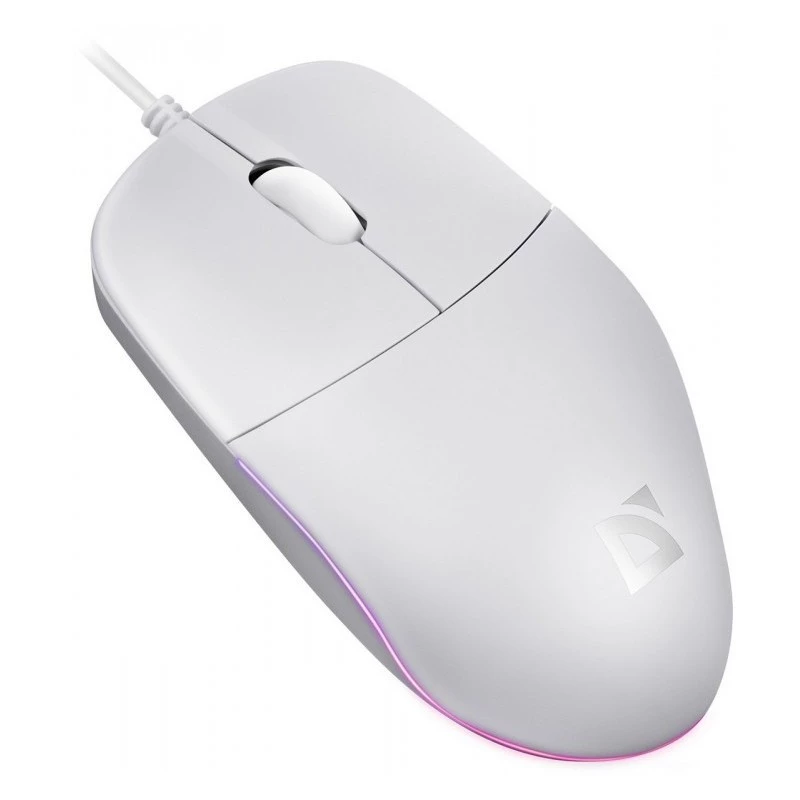 Mouse con filo DEFENDER AZORA MB-24 — mouse ottico USB ambidestro, 1200 dpi, 3 modalità di risoluzione, bianco, 109×86×34 mm