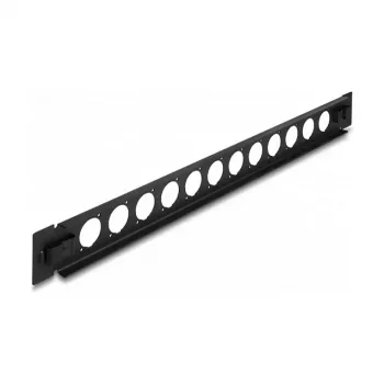 Patch panel DeLOCK 19 pollici D-Type 12 porte senza attrezzi nero
