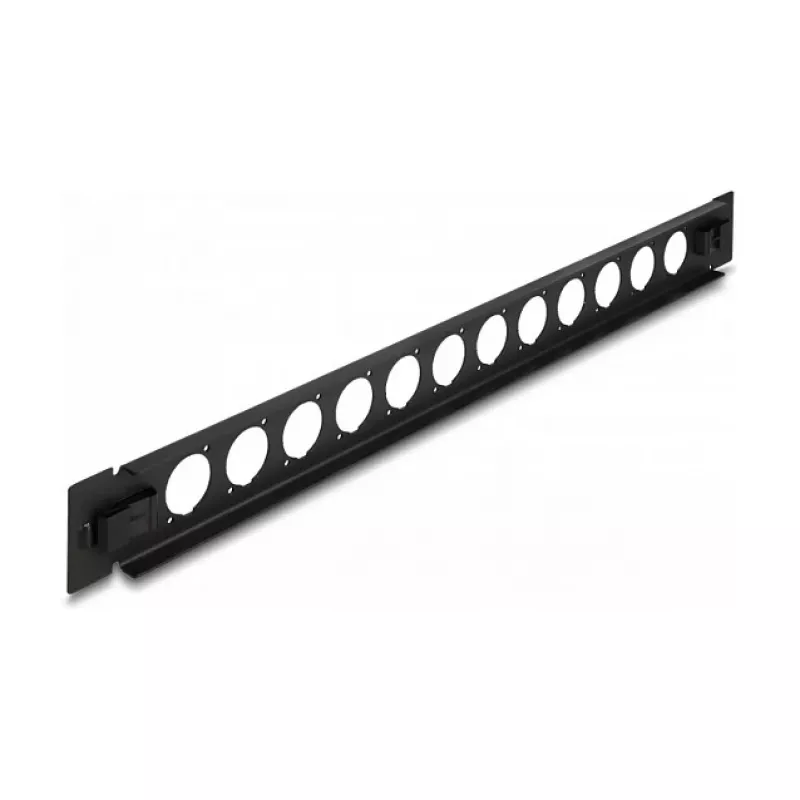 Patch panel DeLOCK 19 pollici D-Type 12 porte senza attrezzi nero