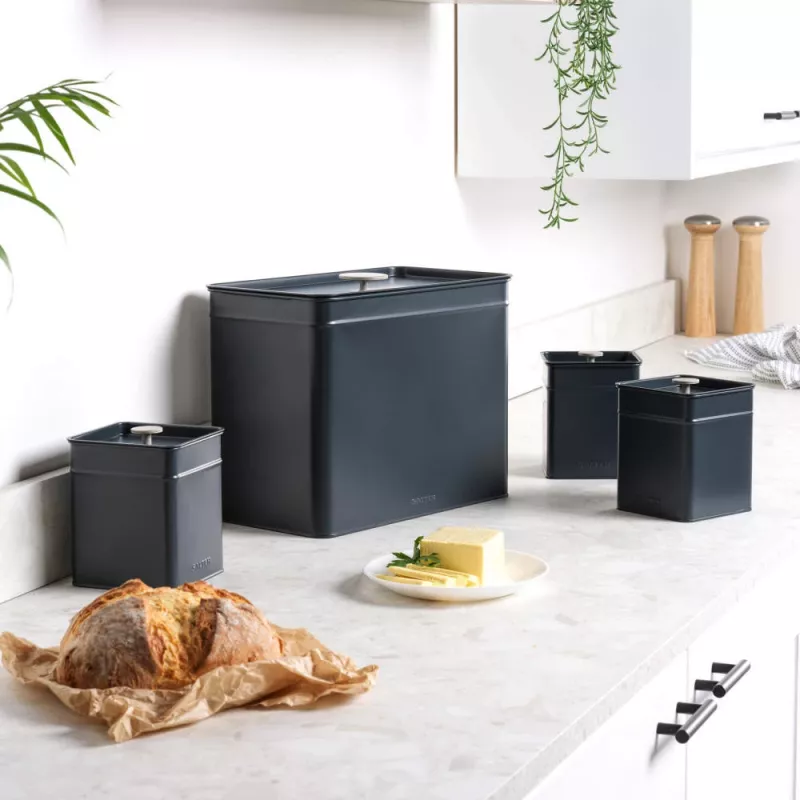 Set contenitori per cucina Salter BW126131EU7 4 pezzi, contenitori ermetici in metallo e plastica