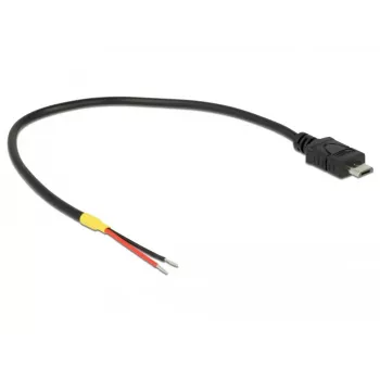 Cavo USB DeLOCK 85541 Micro-USB B 0,2 m nero