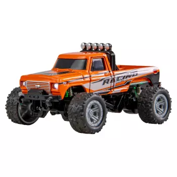 Monstertruck radiocomandato Amewi DieCast 1:64 RTR arancione, scocca in metallo, Ready-to-Run