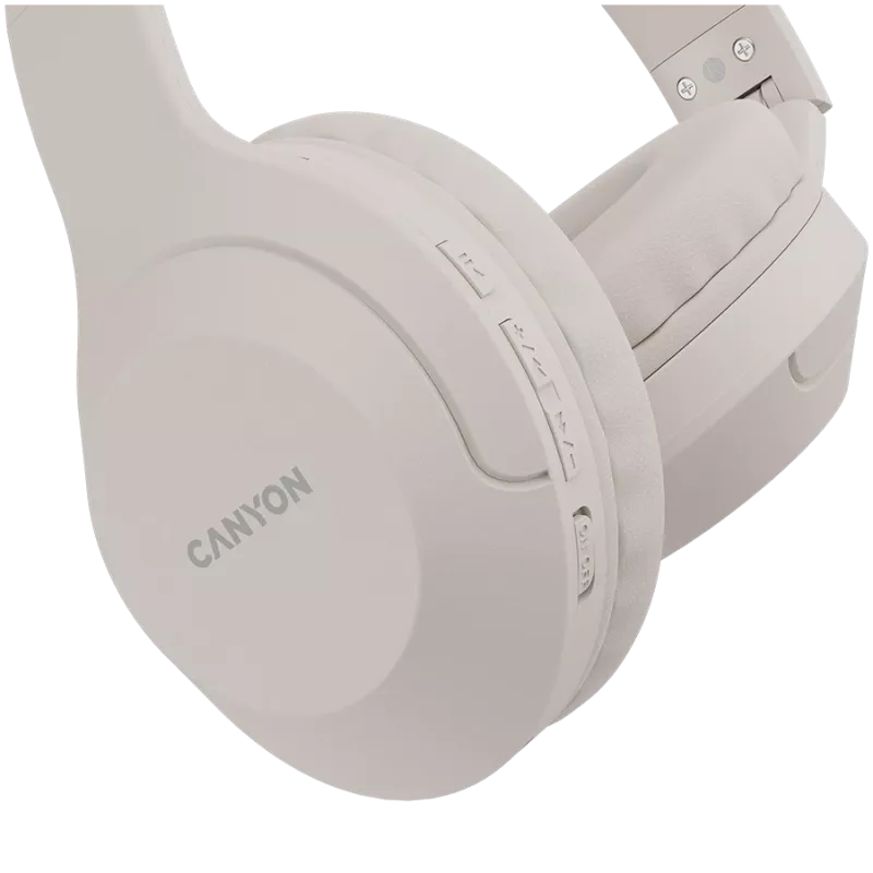 Cuffie Bluetooth Canyon BTHS-3 On-Ear/Stereo/BT5.1 beige retail (CNS-CBTHS3BE)