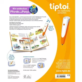 tiptoi Wieso? Weshalb? Warum? Scopriamo cavalli e pony, libro didattico