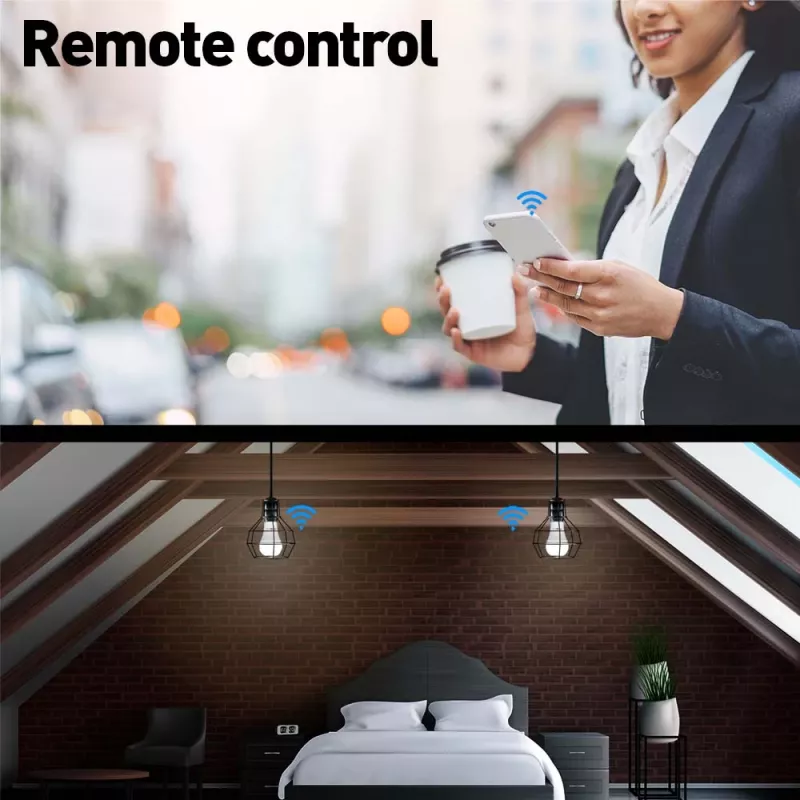 Lampada Smart WiFi Tellur TLL331341 9W RGB dimmer — LED Wi‑Fi RGB 9W, dimmerabile