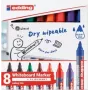 Pennarelli per lavagna Edding 4-360-8-S2999, punta 1,5–3 mm, colori assortiti, confezione da 8