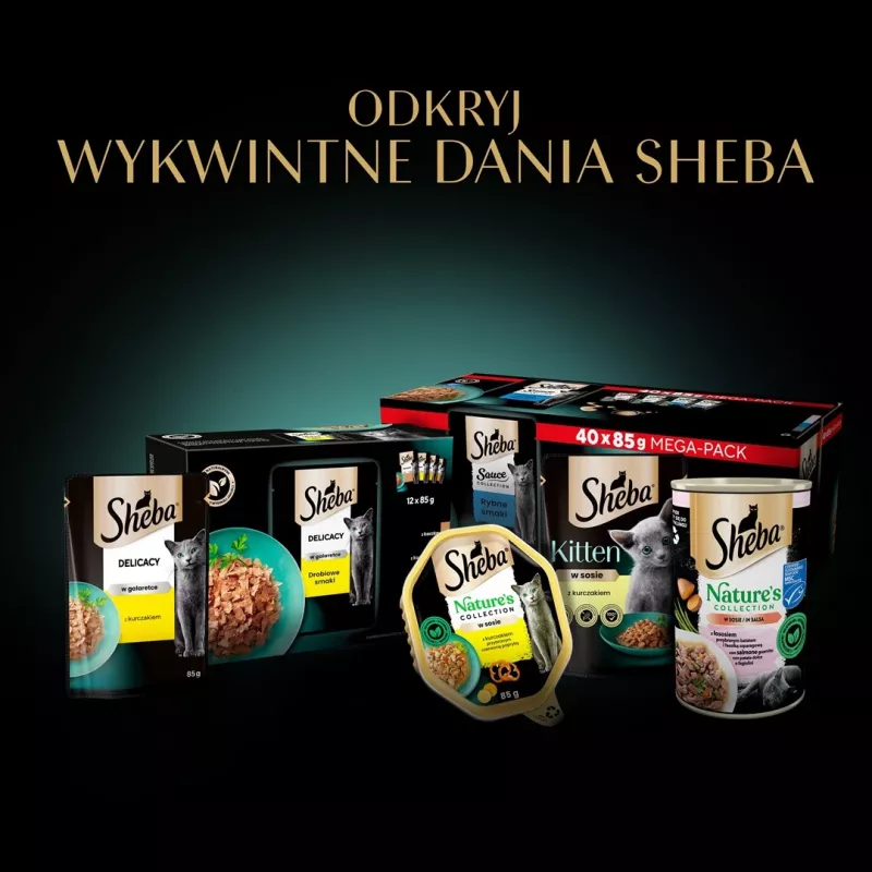 SHEBA Sauce Collection Fish flavors collection - Cibo umido per gatti - 40x85 g