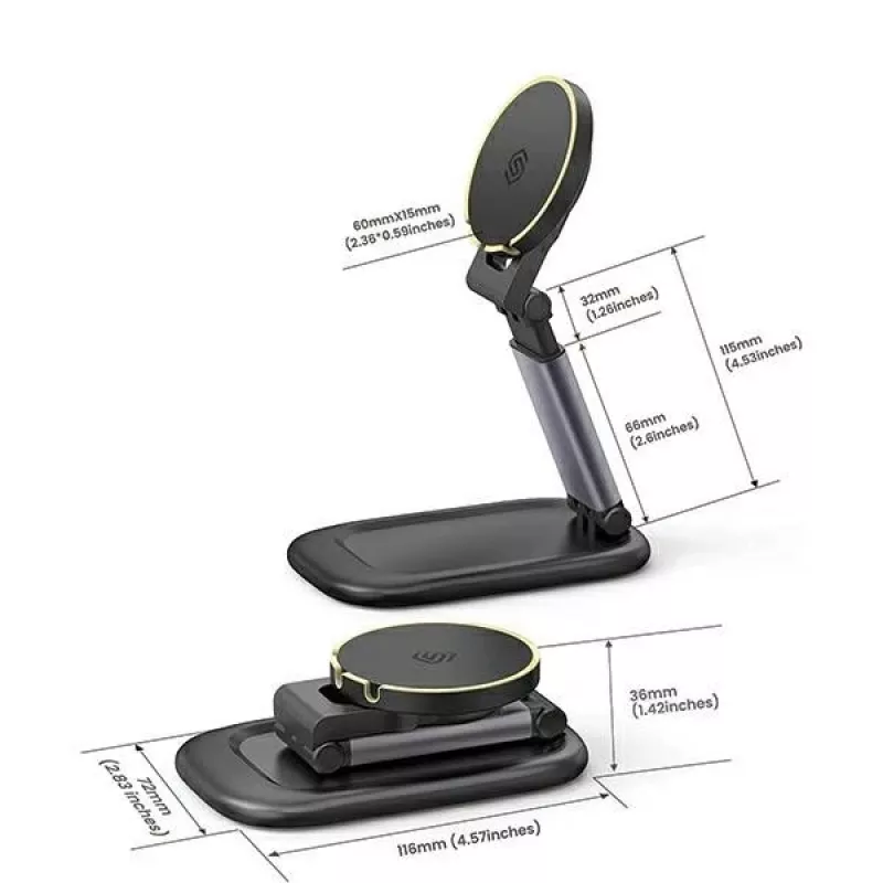 Supporto magnetico SODI BM-310 nero MagSafe per dispositivi mobili