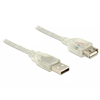 Cavo USB DeLOCK 83881 USB 2.0 1 m USB A trasparente