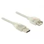Cavo USB DeLOCK 83881 USB 2.0 1 m USB A trasparente