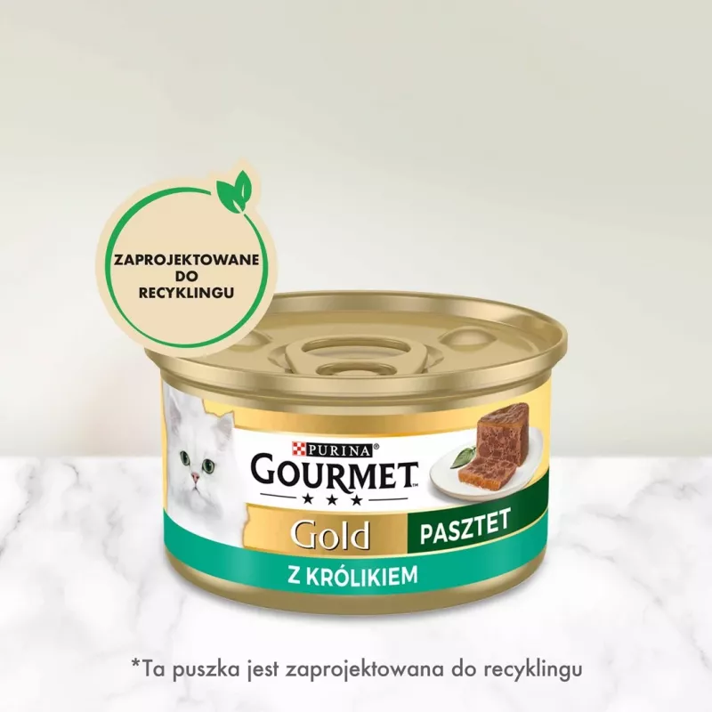 Cibo umido per gatti Gourmet paté con coniglio 85 g