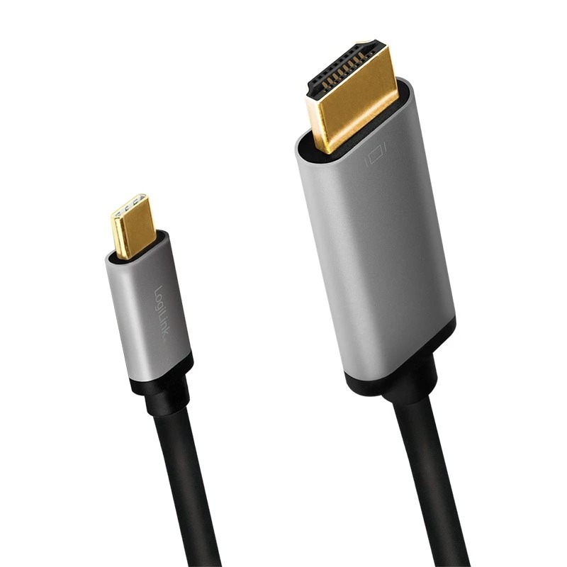 Cavo LogiLink CUA0101 USB 3.2 Gen1 Type-C a HDMI-A 1,8 m nero grigio