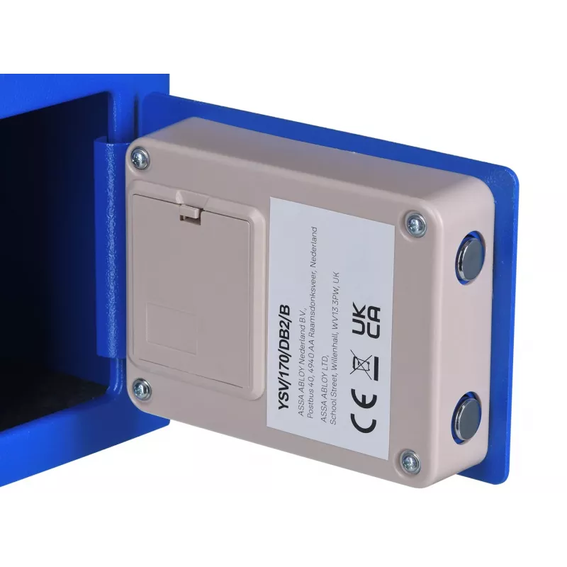 Cassaforte freestanding Yale YSV/170/DB2/B acciaio blu, combinazione, 3,8 l, montaggio a pavimento/parete