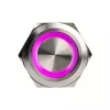 Interruttore a pulsante antimanomissione DimasTech PD197 25 mm anello Silverline