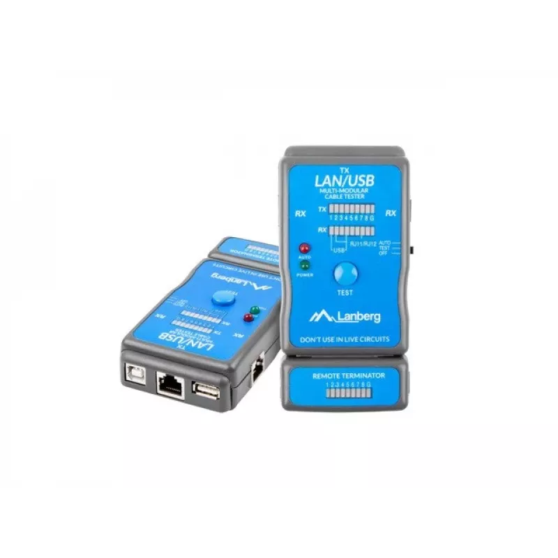 Tester per cavi di rete Lanberg NT-0403 tester PoE blu