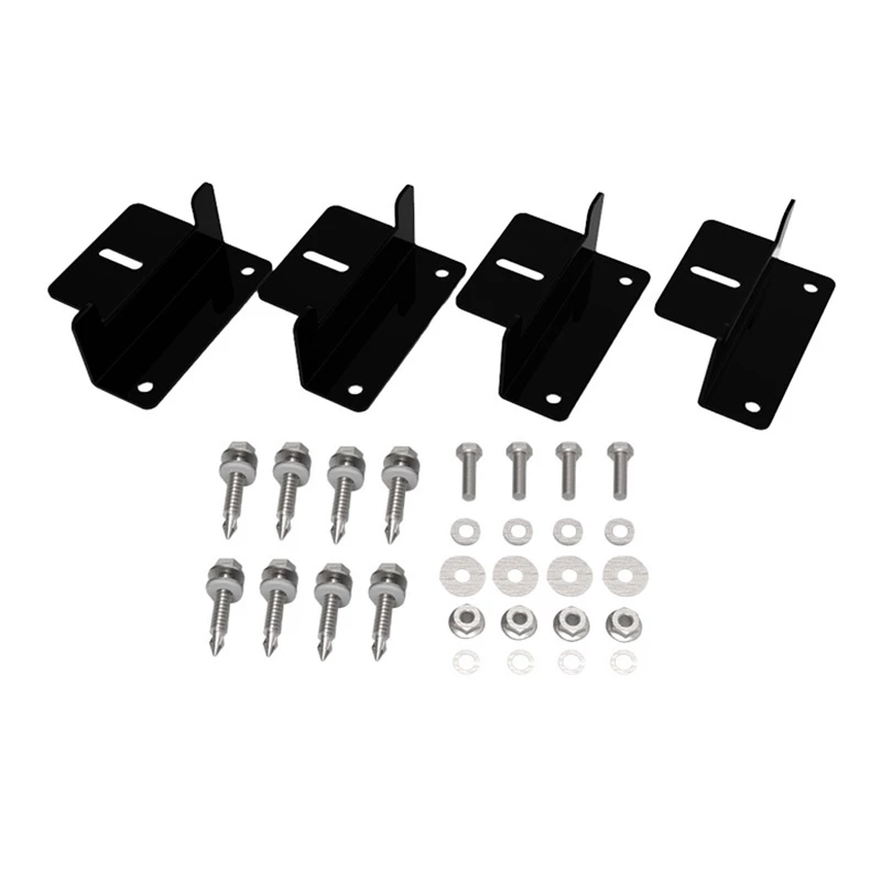 Supporto di montaggio per pannello solare EcoFlow AKIT-MS331 alluminio nero — supporto esterno in alluminio
