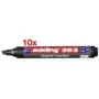 Pennarello Edding 363 punta a scalpello nero