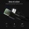 Cavo Lightning a USB-A Green Cell KABGC12, 2 m, Lightning – USB A, nero