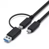 Dock con filo Satechi Triple 4K Display nero argento 4K Ultra HD 60 Hz