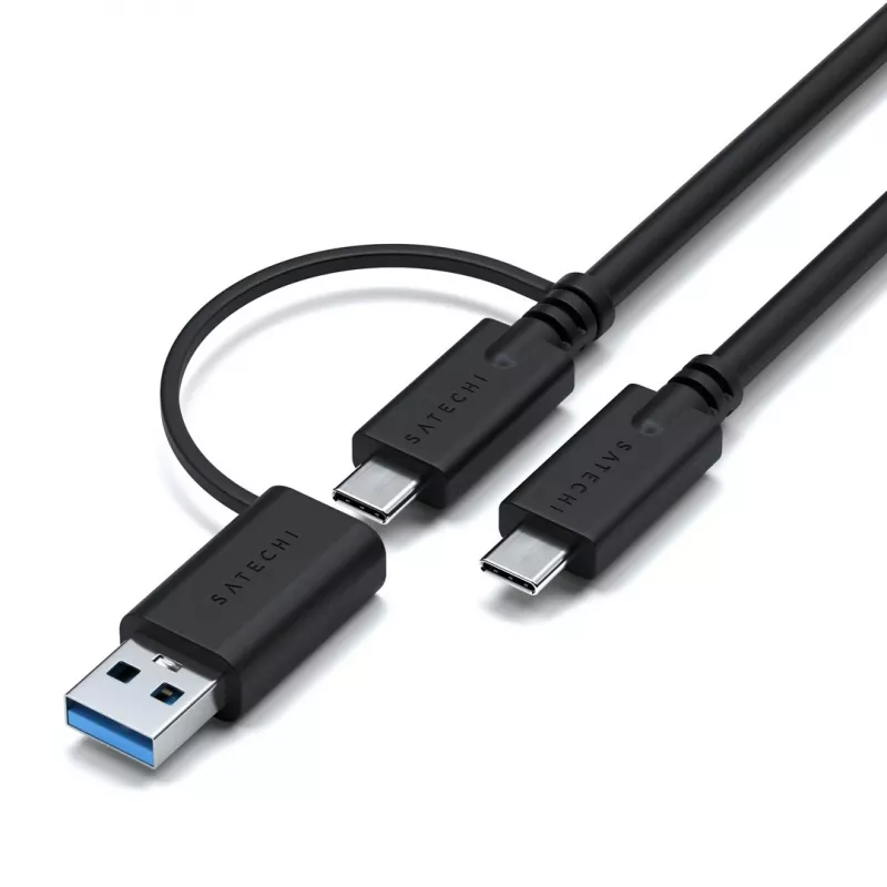 Dock con filo Satechi Triple 4K Display nero argento 4K Ultra HD 60 Hz