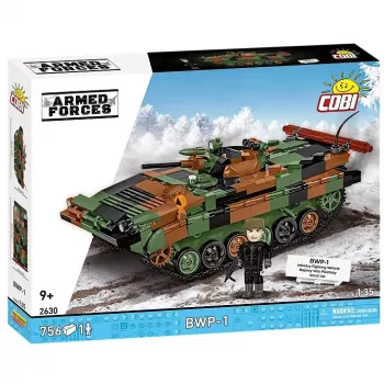 Set di mattoncini Cobi Armed Forces BWP-1 2630 — set modello del veicolo da combattimento anfibio polacco-ucraino