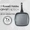 Piastra Russell Hobbs RH01861EU7 28 cm Crystaltech – superficie antiaderente, padella piatta per grigliare