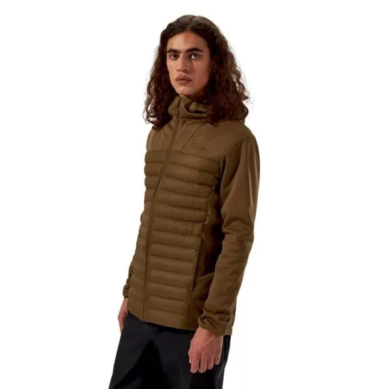 Giacca ibrida con cappuccio Berghaus Vaskye uomo taglia L marrone